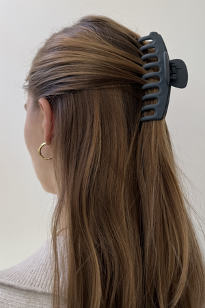 Pince à cheveux Olivia - Marron foncé