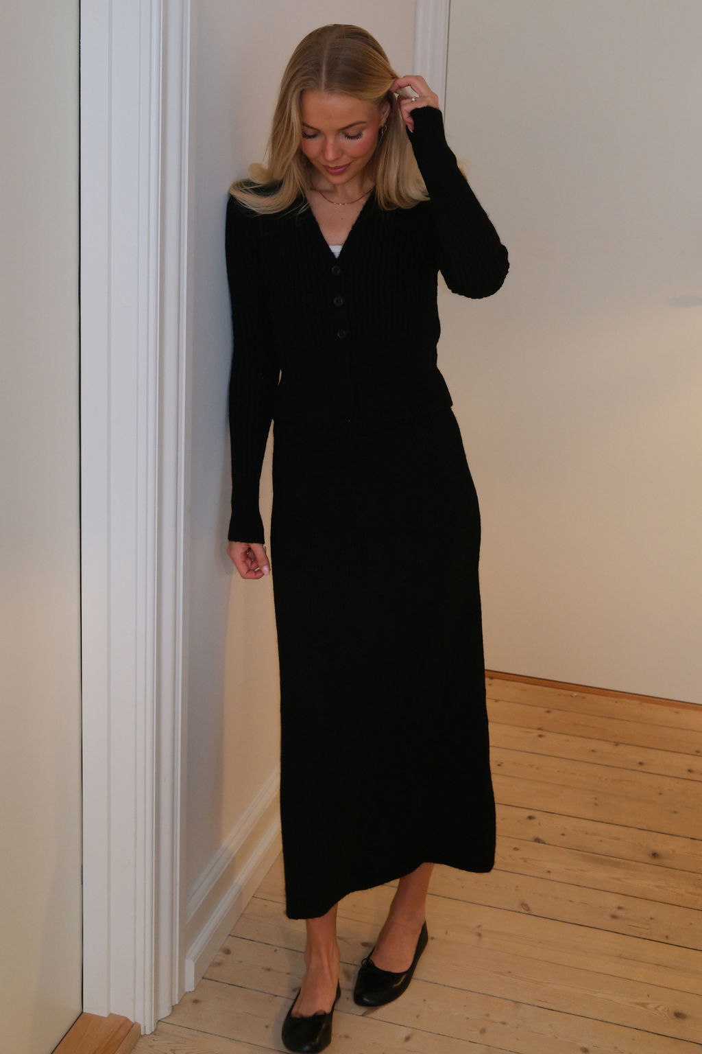 Jupe en tricot Nova - Noir