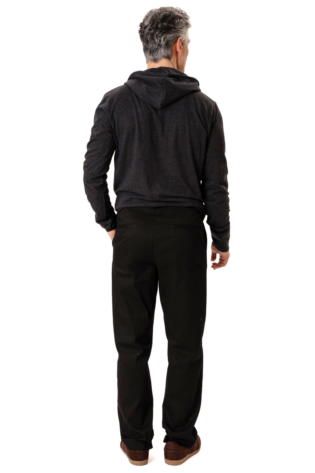 Sweat à capuche clair - gris foncé