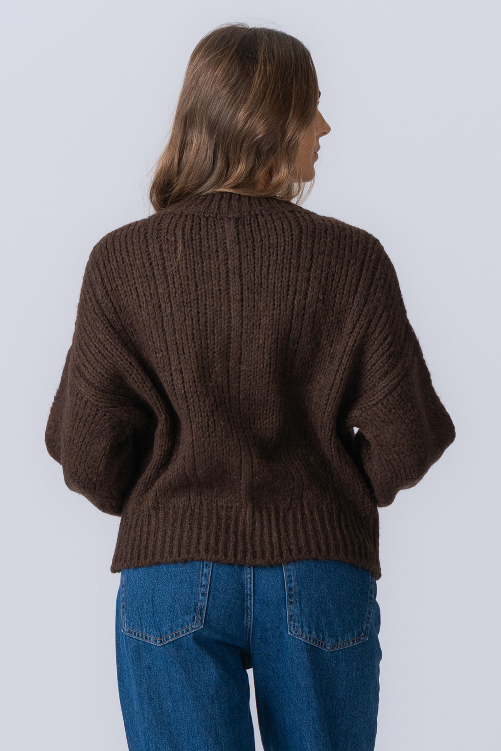Tricot Botton - Marron
