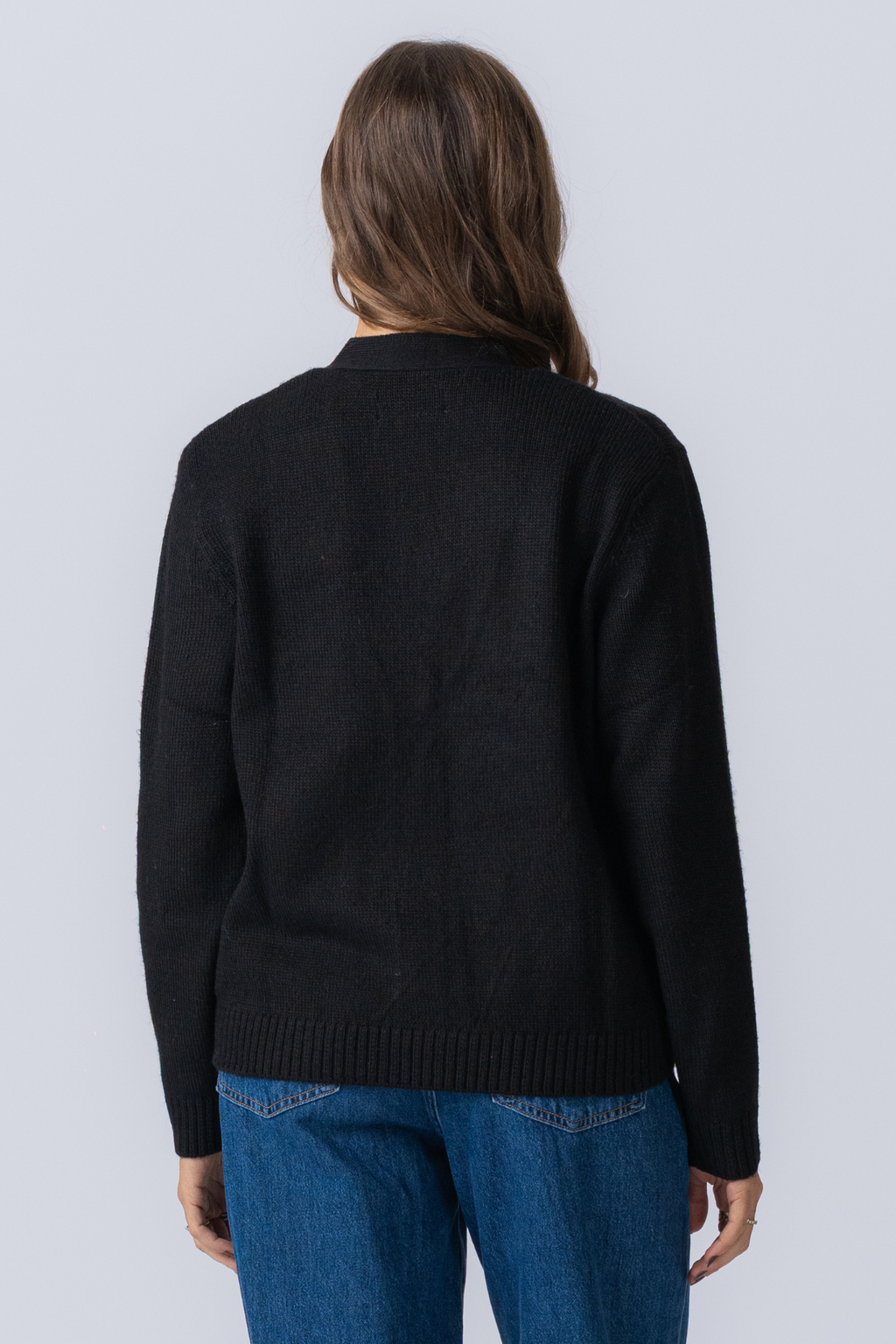 Cardigan tricoté - noir