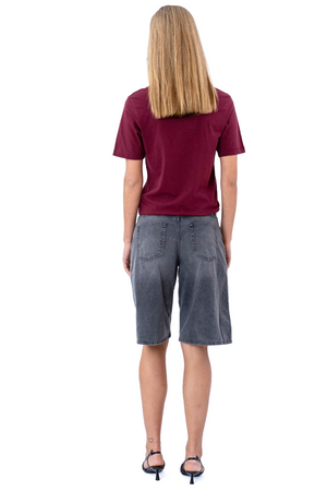 Boyfriend Tee - Bourgogne Red