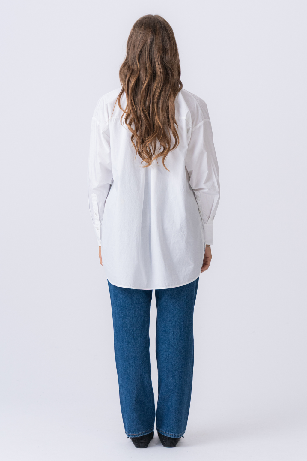 Chemise surdimensionnée - blanc