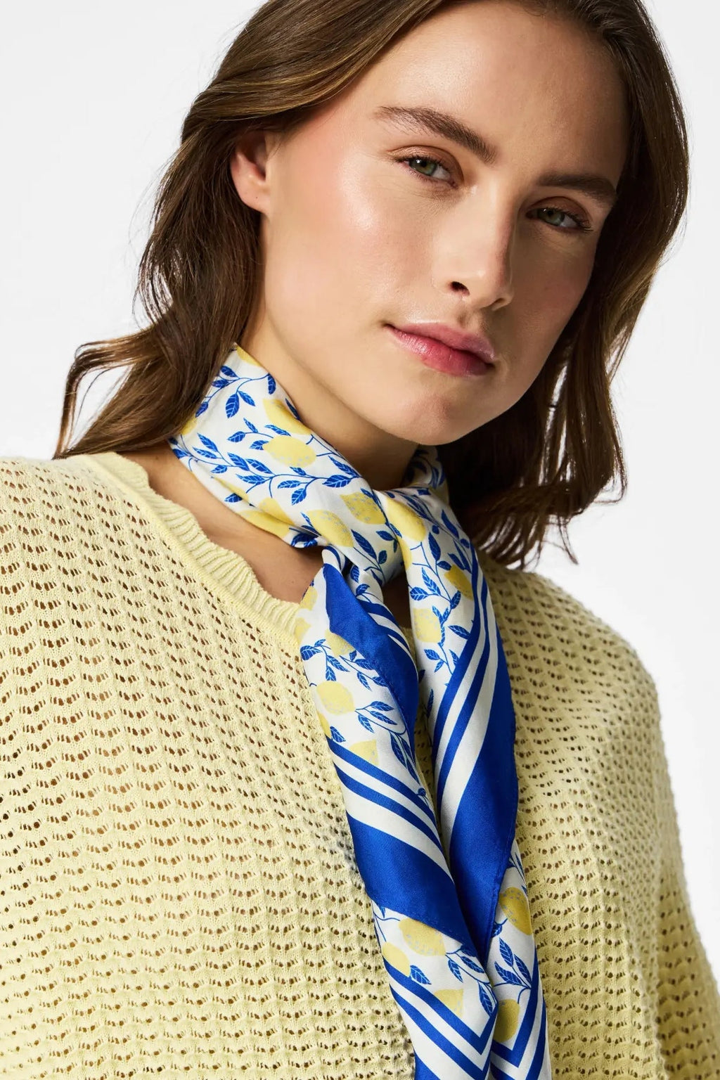 Cardigan en tricot à col rond Scout - Vanille française