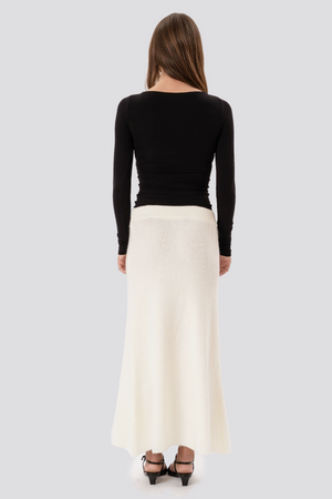 Jupe en tricot Nova - Blanc