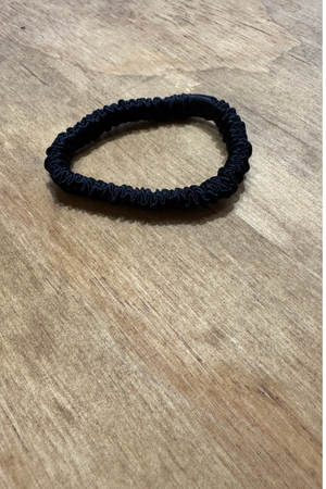 Elastic en soie - noir