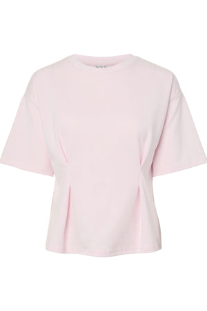 Skylar O-Neck Fitted Tee - Cradle Pink