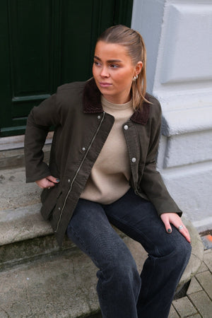 Veste en serre - Olive foncée