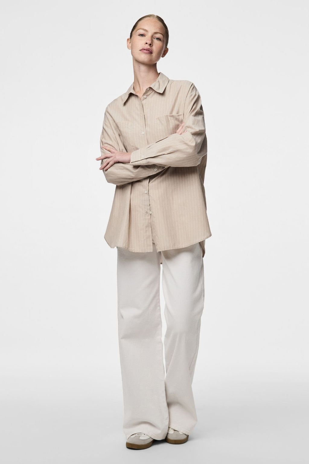 Melia Loose Shirt -  Crockery