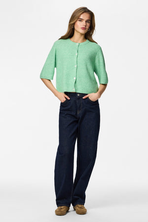 Cardigan en tricot à col rond Silly - Sprucestone Melange