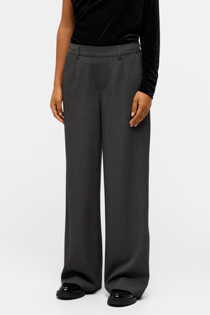 Lisa large pantalon - mélange gris moyen