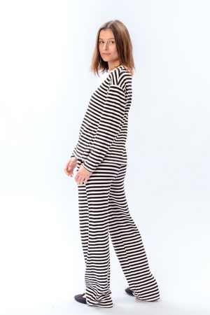 Chemise à rayures - Noir