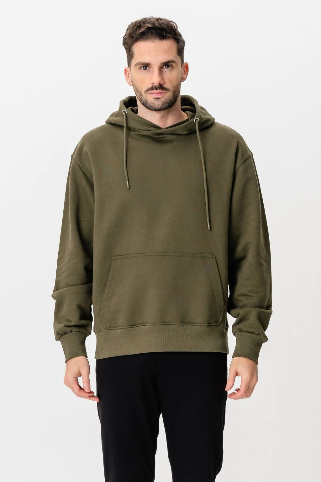 Sweat à capuche lourd - armée