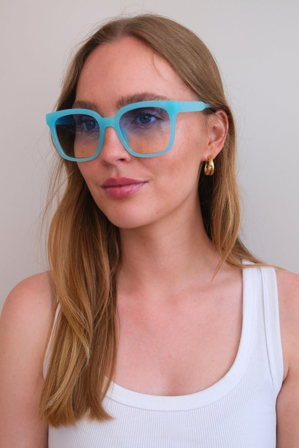 Lunettes de soleil Aisha - bleu clair