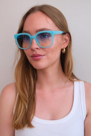 Lunettes de soleil Aisha - bleu clair