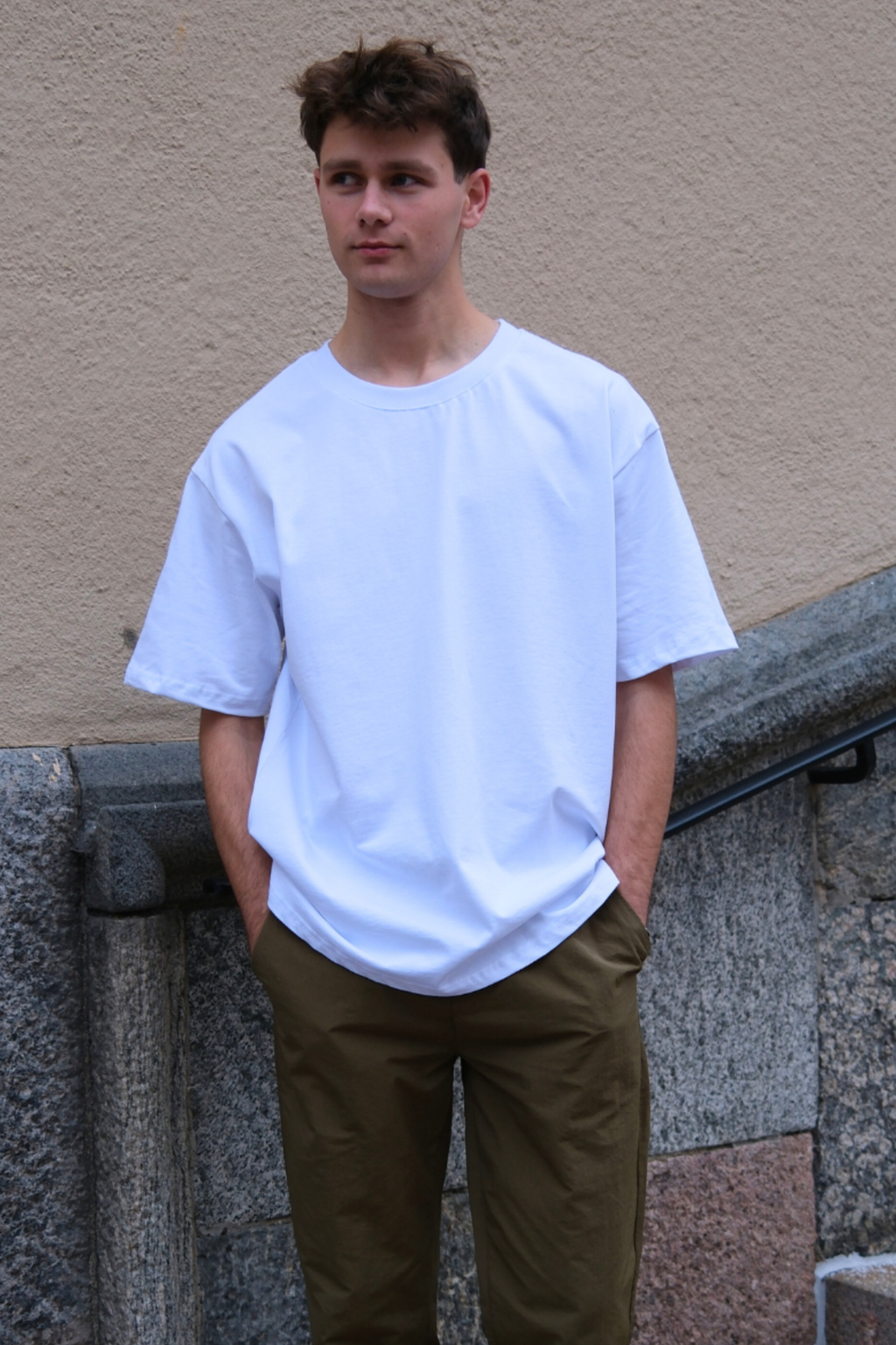 T-shirt Heavy Boxfit - Blanc