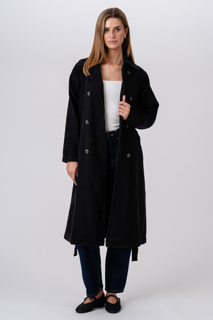 Trench en jean - anthracite