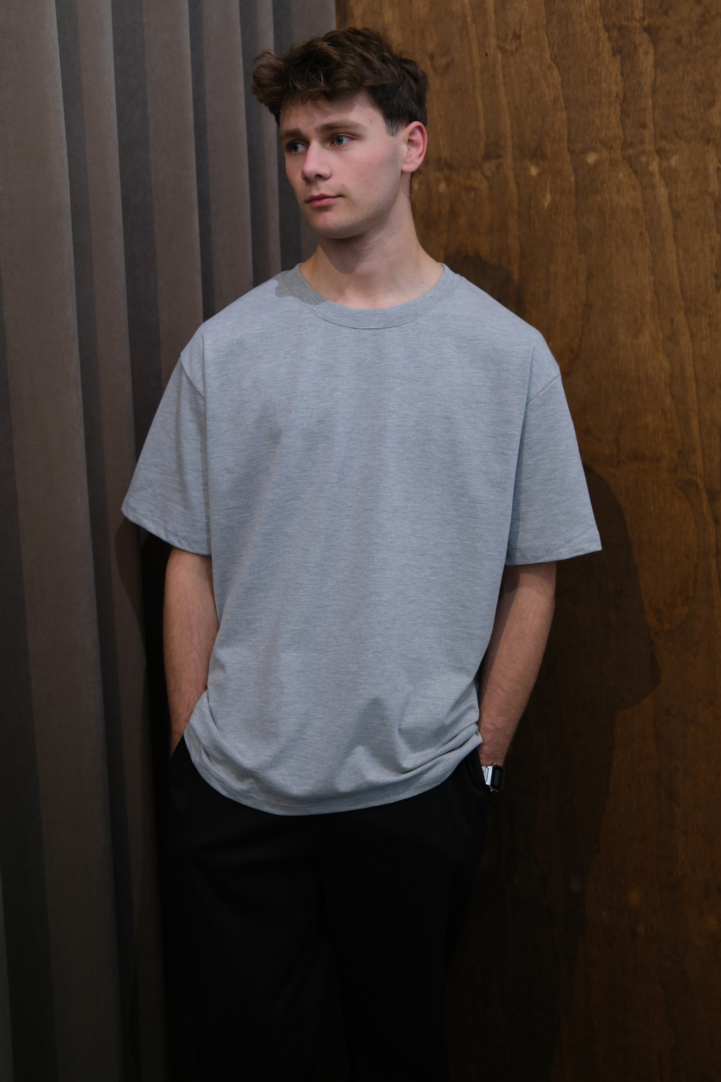 T-shirt Heavy Boxfit - Gris Foncé