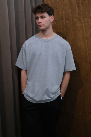 T-shirt Heavy Boxfit - Gris Foncé