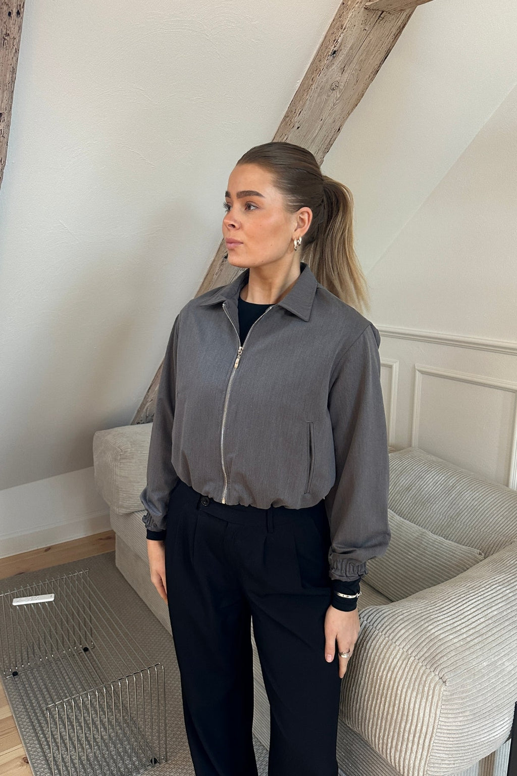 Veste courte Kylie - Gris
