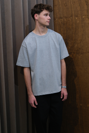 T-shirt Heavy Boxfit - Gris Foncé