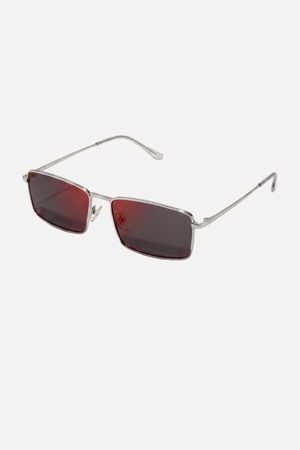 Lunettes de soleil Liam - Argent Rouge