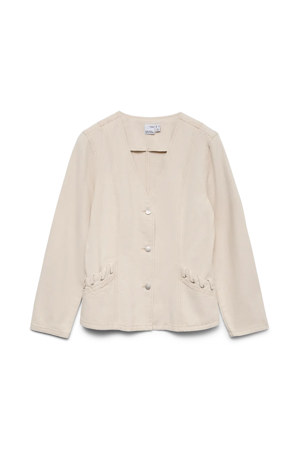 Leva String Ecru Dnm Jacket - Ecru