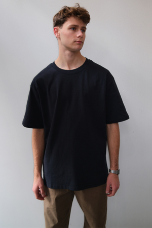 T-shirt Heavy Boxfit - Noir