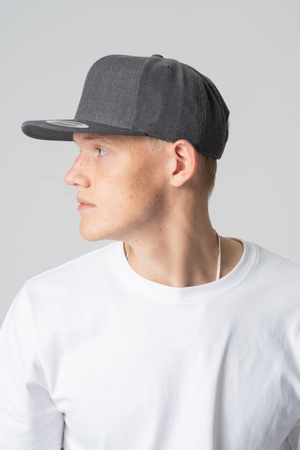 Classic Snapback - gris foncé/gris foncé