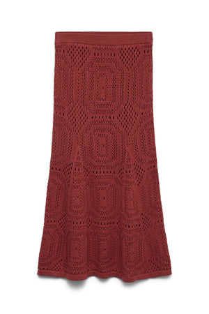 Jupe au crochet Baylee - Brun roux