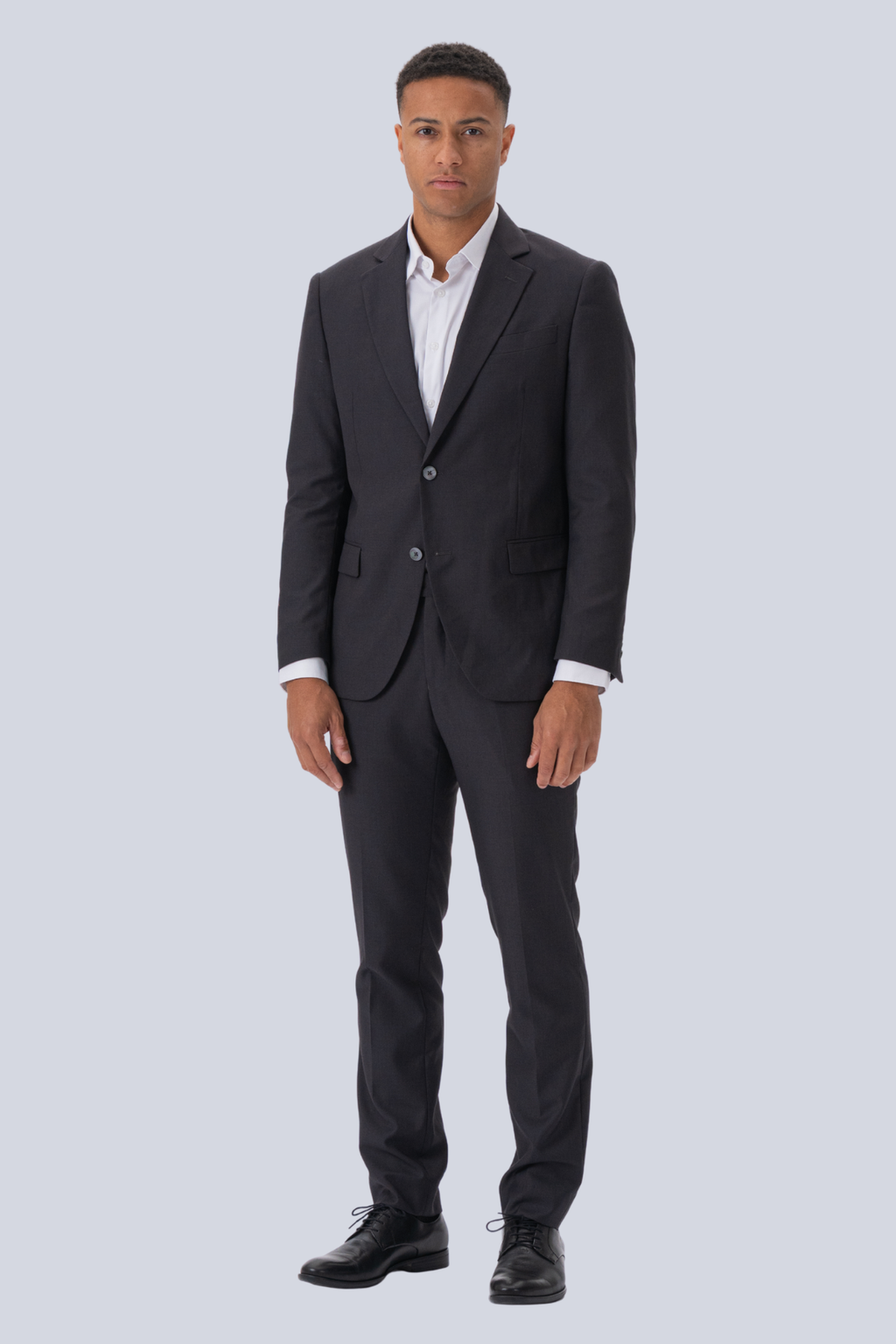 Premium Costume à poitrine unique (noir)