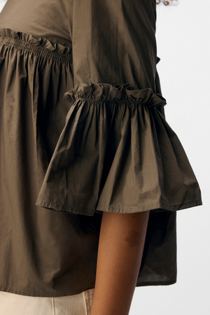 Hope Neck Top - Morel