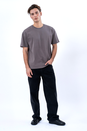 T-shirt Boxy - Gris Foncé