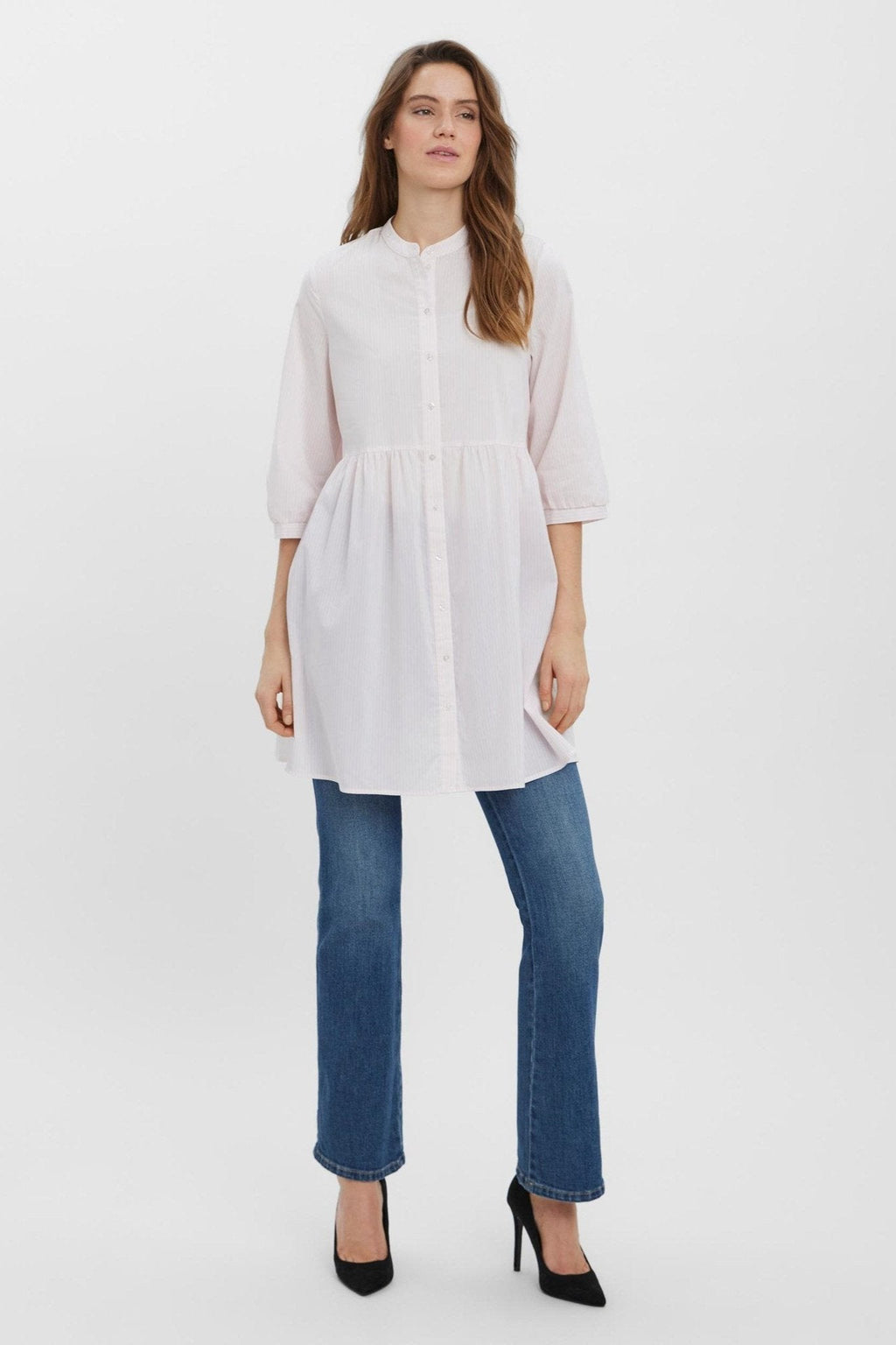 Robe Sisi 3/4 - Parfait rose