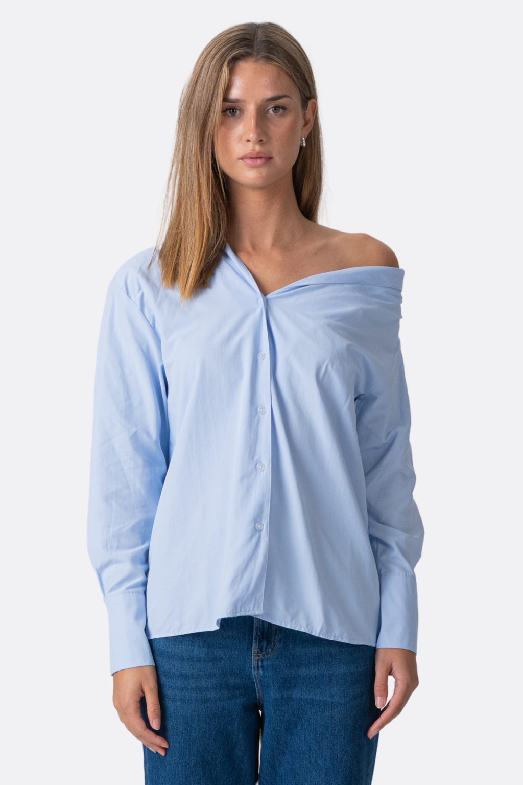 Serena Oversized Chemise - bleu clair