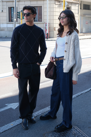 Isaac Wool Knit - Dark Navy