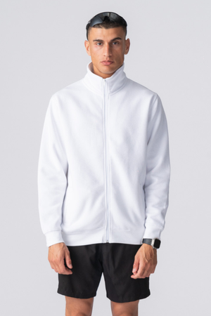 Ulan Sweat Zip Jacket - White