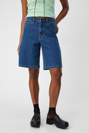 Carol Denim Shorts - Denim bleu moyen