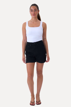 Le shorts de jean de performance originaux - Denim noir