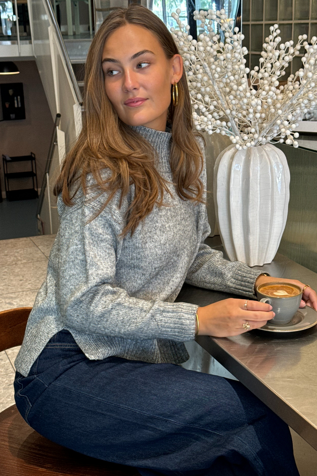 Emma Knit - Gris Clair Mélange