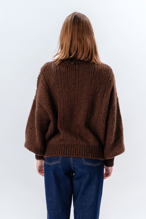 Emma Cable Knit - Chocolat