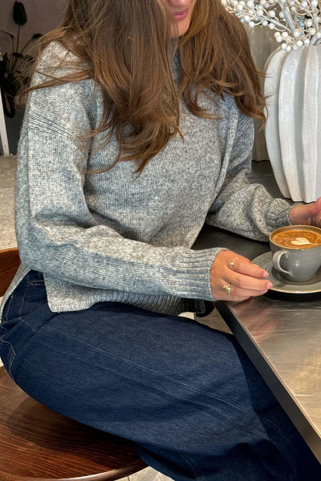 Emma Knit - Gris Clair Mélange