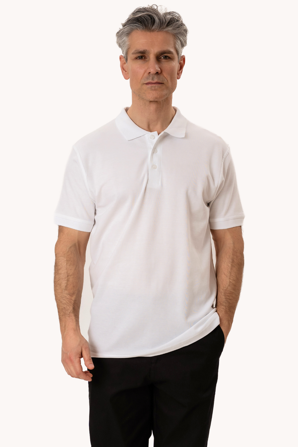 Basic Polo - Blanc