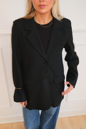 Claire Oversized Blazer - noir