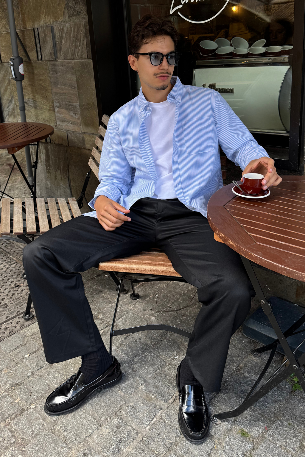 The Original Performance Oxford Shirt - Light Blue/White