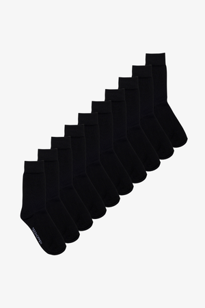 The Original Performance Bamboo Socks 10-Pack - Black