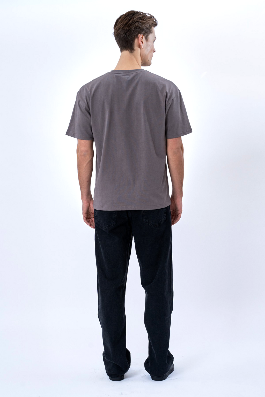 T-shirt Boxy - Gris Foncé