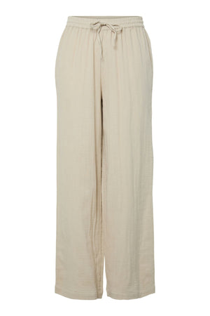 Sastina taille haute large Pants - Doublure argentée