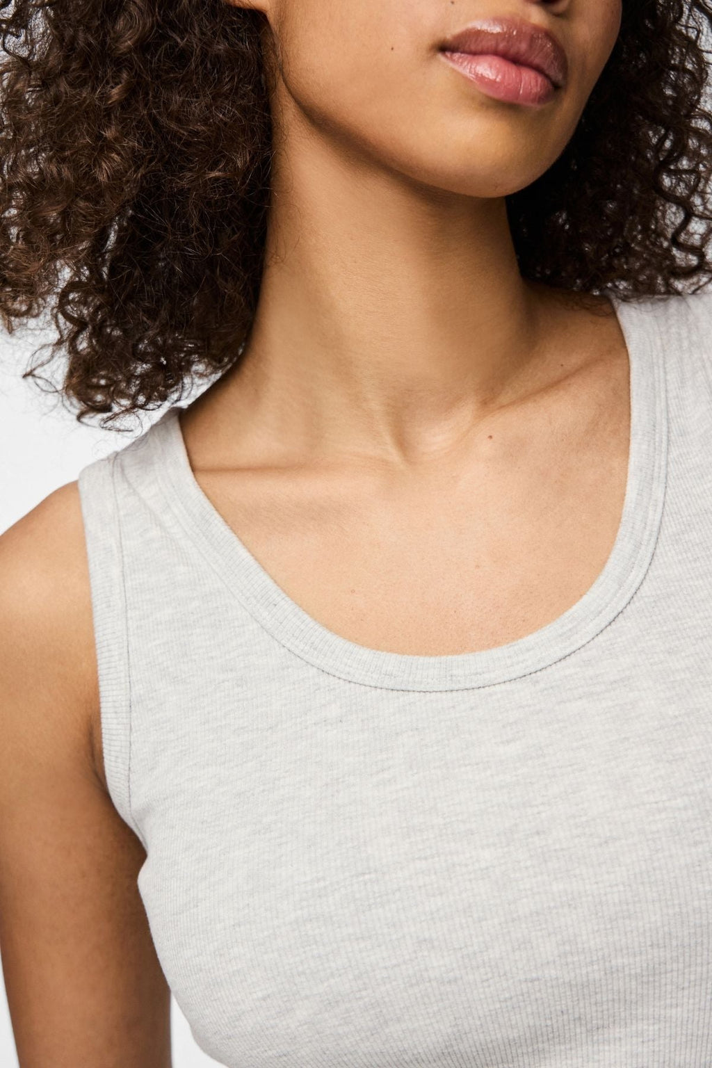 May Tank Top - Melange gris clair