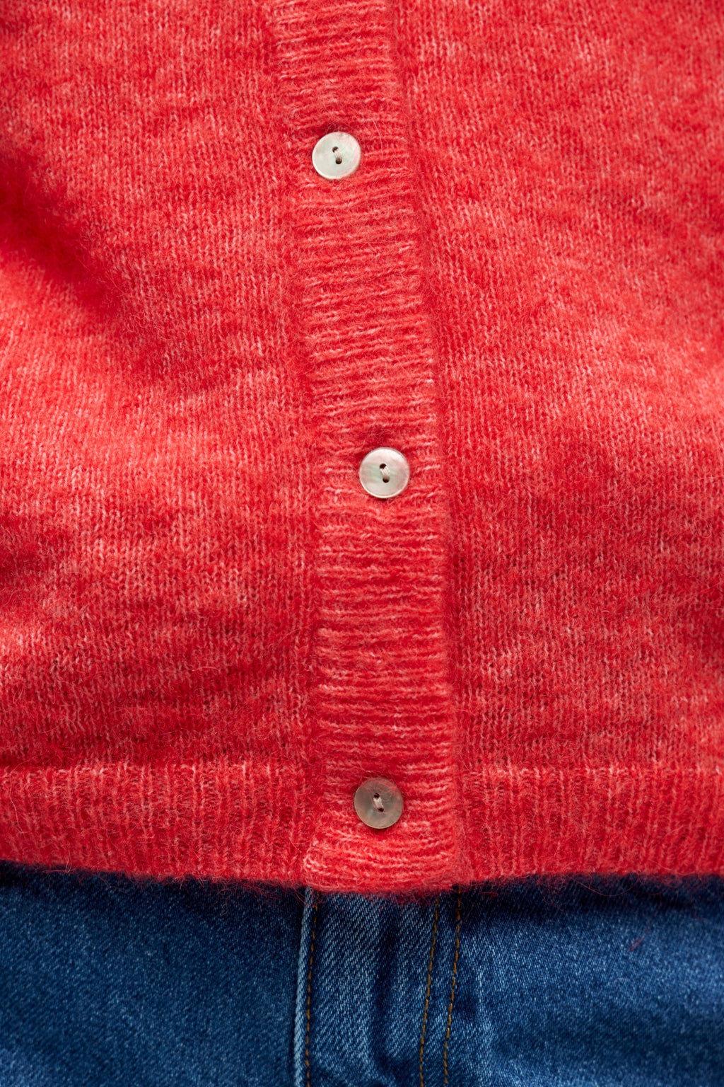 Agate Knit Cardigan - Poinsettia Melange